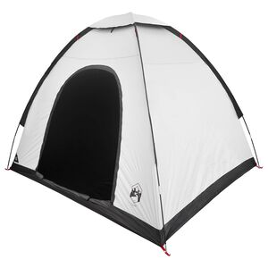 vidaXL Camping Telt 2-personers Hvit Blackout Acier P/Taffeta