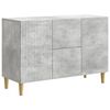 vidaXL Serviesskap Betonggr&aring; 89 x 34,5 x 60 cm Konstruert tre