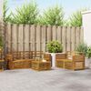 vidaXL Sofasett 6 pcs Naturlig Solid akasietre