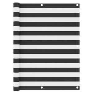 vidaXL Balkongskjerm antrasitt og hvit 120x400 cm oxfordstoff