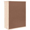 vidaXL Skoskap ALTA 77x35x96 cm heltre furu