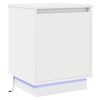 vidaXL Nattbordskap Hvit 39 x 34,5 x 50 cm Konstruert tre