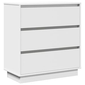 vidaXL Nattbordskap Hvit 71 x 34,5 x 75 cm Konstruert tre