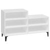 vidaXL Skoskap hvit 102x36x60 cm konstruert tre