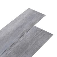 vidaXL Selvklebende PVC-gulvplanker 5,21 m² 2 mm matte grå tre
