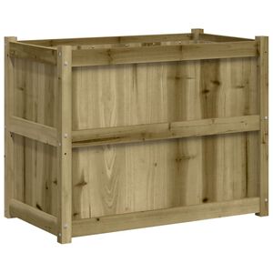 vidaXL Hageplantekasse 90x50x70 cm impregnert furu