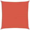 vidaXL Solseil 160 g/m&sup2; terrakotta 5x5 m HDPE