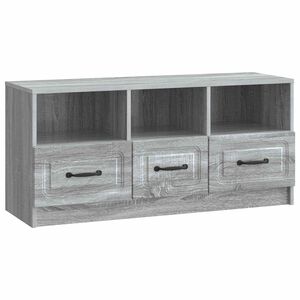 vidaXL TV-skap med skuff Gr&aring; sonoma 102 x 34,5 x 47 cm Konstruert tre