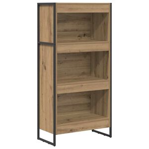 vidaXL Bokskap 60 x 30 x 121 cm Konstruert tre Kunstnerisk Eik