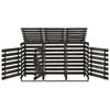 vidaXL Trippelt søppeldunkskur 210x75x121 cm malt heltre furu