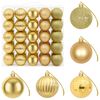 vidaXL Juleballsett 75 stk. Gull 6 cm Polystyren