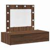 vidaXL Sminkebord Brun 83 x 40 x 70 cm Konstruert tre