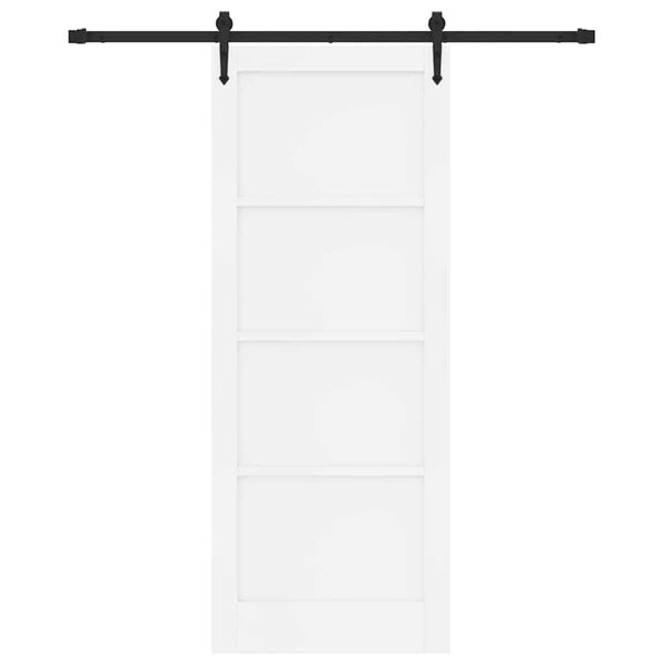 vidaXL Skyved&oslash;r ORKDAL Hvit 83 x 211 cm Massiv furu