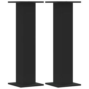 vidaXL H&oslash;yttalerstativ 2 stk svart 30x30x95 cm konstruert tre