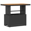 vidaXL Hage Spisegruppe Svart Poly rattan