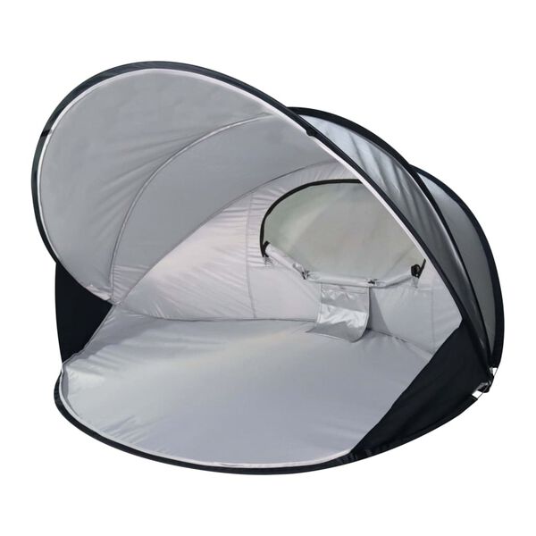 DERYAN Pop-up Luxe Strandtelt XXL 155x133x95 cm s&oslash;lv