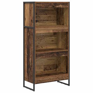 vidaXL Bokskap 60 x 30 x 121 cm Konstruert tre Gamle tre