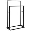 vidaXL H&aring;ndklestativ svart 48x24x78,5 cm jern