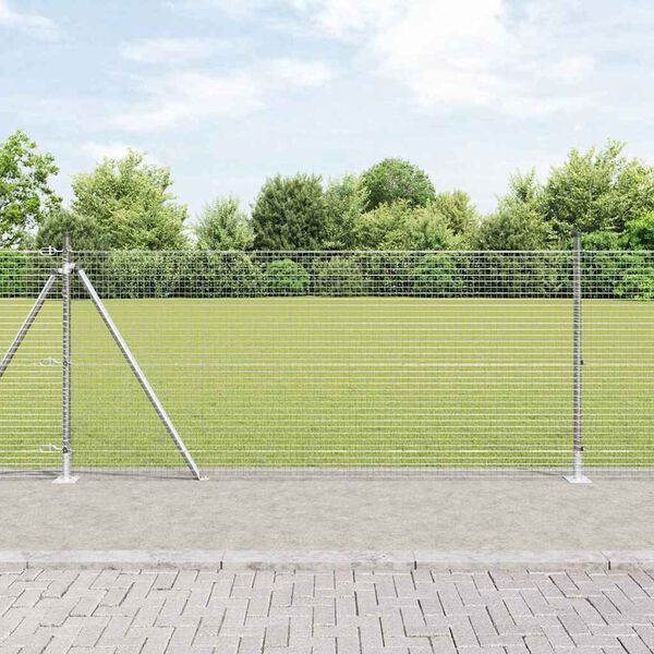 vidaXL Gjerdep&aring;le s&oslash;lv 50 x 0,8 m (25 x 25 mm mesh) St&aring;l