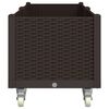 vidaXL Plantekasse med hjul brun 160x50x54 cm PP