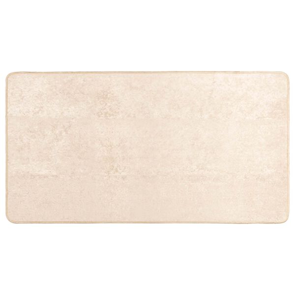 vidaXL Teppe Runner MARSA Krem 100 x 80 cm Polyester og PVC