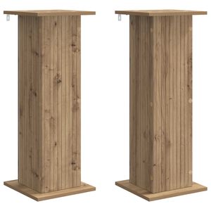 vidaXL Planteholder 2 stk. Artisan eik 30,5 x 30 x 80,5 cm