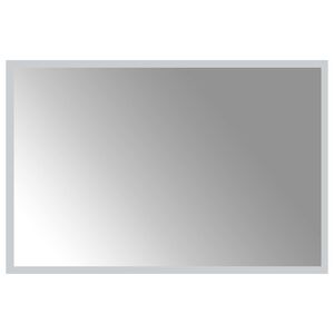 vidaXL LED Badevindu med speil Gjennomsiktig 60 x 40 cm herdet glass