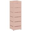vidaXL Regn paraplystativ med lagring Rosa 15,5 x 15,5 x 49 cm St&aring;l