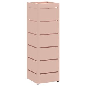 vidaXL Regn paraplystativ med lagring Rosa 15,5 x 15,5 x 49 cm St&aring;l