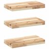 vidaXL Flytende hyller 3 stk 60x20x4 cm ubehandlet heltre akasie