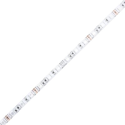 vidaXL Sengegavl med LED hvit 220x18,5x103,5 cm konstruert tre