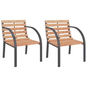 vidaXL Hagestoler 2 stk tre
