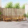 vidaXL Utend&oslash;rs sofa-sett 7 pcs Naturlig Solid akasietre