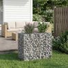 vidaXL Gabion hevet seng s&oslash;lv 90 x 50 x 80 cm Galvanisert St&aring;l