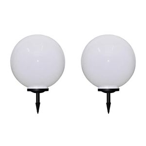 vidaXL Utend&oslash;rs LED-lamper for hagesti 2 stk 50 cm med jordpinne
