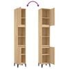 vidaXL Baderomsskap sonoma eik 30x30x190 cm konstruert tre