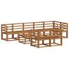 vidaXL Utend&oslash;rs sofa-sett 9 pcs Naturlig Solid akasietre