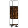 vidaXL Highboard r&oslash;kt eik 35,5x35x139 cm konstruert tre og metall