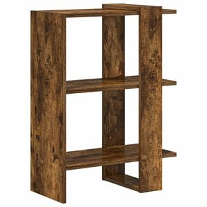 vidaXL Bokhylle 2 niv&aring;er 52 x 25 x 71,5 cm Konstruert tre R&oslash;kt eik