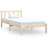 vidaXL Sengeramme heltre furu 100x200 cm
