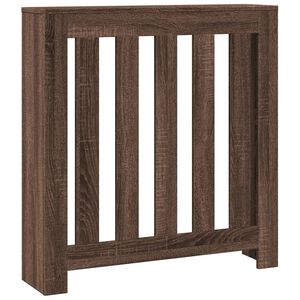 vidaXL Radiatordeksel brun eik 78x20x82 cm konstruert tre