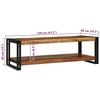 vidaXL Kaffebord Brun 120 x 50 x 38 cm heltre akasie