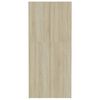 vidaXL Oppbevaringsskap sonoma eik 80x35,5x180 cm konstruert tre
