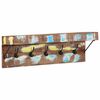 vidaXL Kleshenger Flerfarget 73 x 19 x 23 cm Massivt gjenvunnet tre
