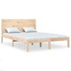 vidaXL Sengeramme uten madrass 140x200 cm heltre furu