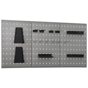 vidaXL Verkt&oslash;ytavler for vegg 3 stk 40x58 cm st&aring;l
