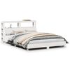vidaXL Sengeramme uten madrass hvit 140x190 cm heltre furu