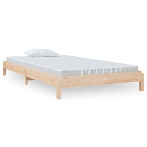 vidaXL Stableseng 100x200 cm heltre furu