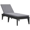 vidaXL Solseng antrasitt 186x60x29 cm PP