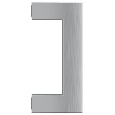 vidaXL Skaphåndtak 10 stk sølv 64 mm rustfritt stål